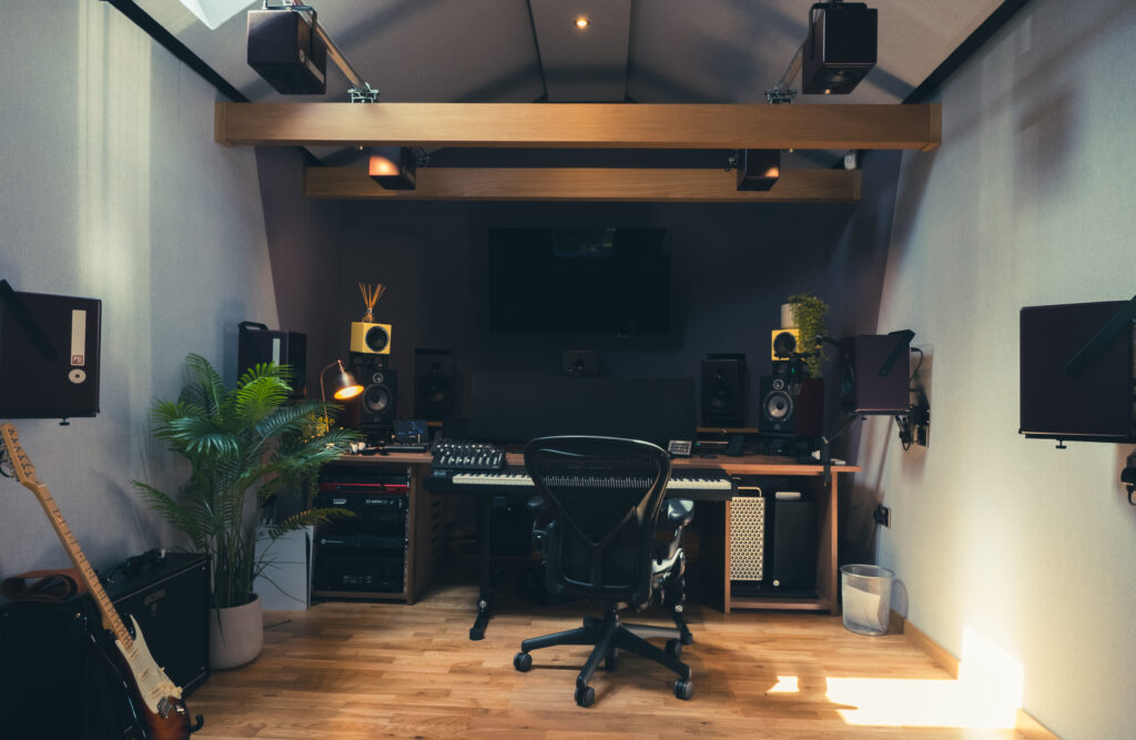 Alan Mcdermott at Wushu Studios dolby atmos room front on