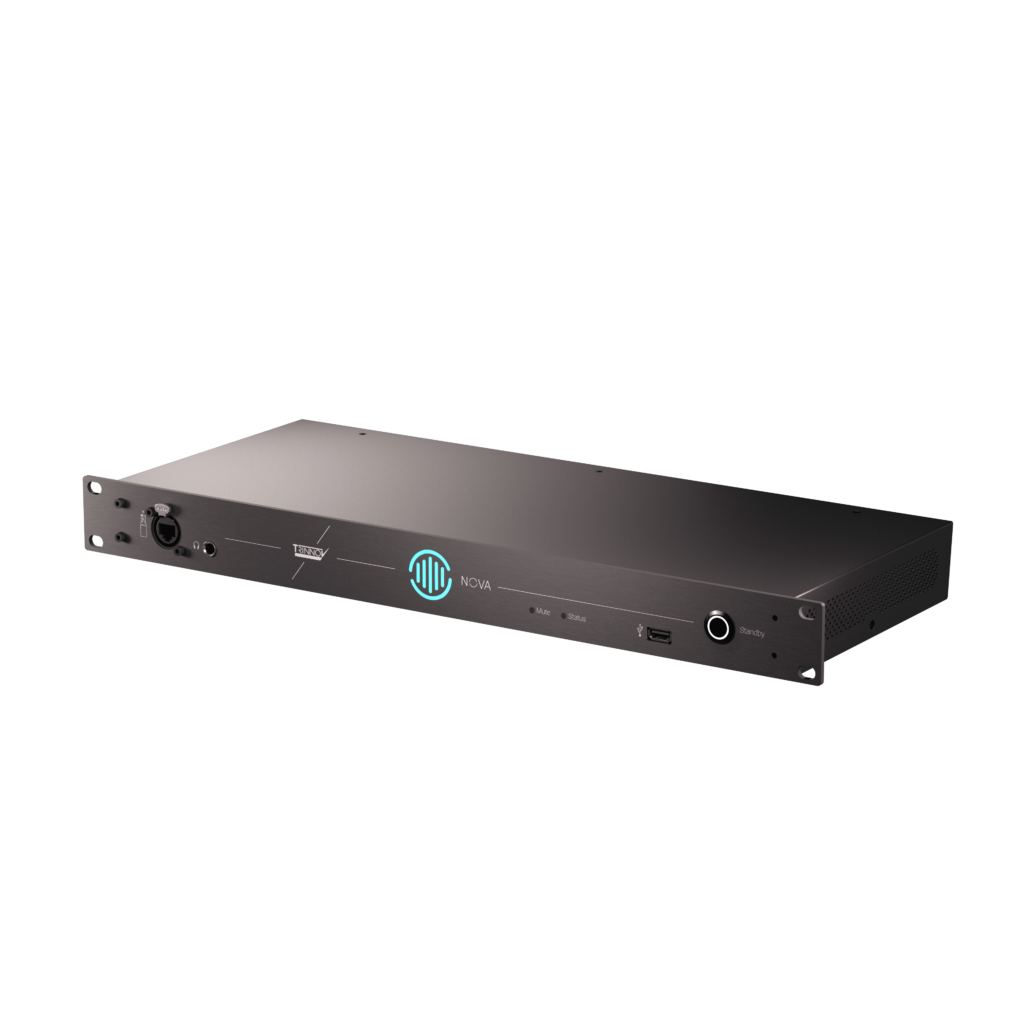 Trinnov Nova front horizontal view transparent.