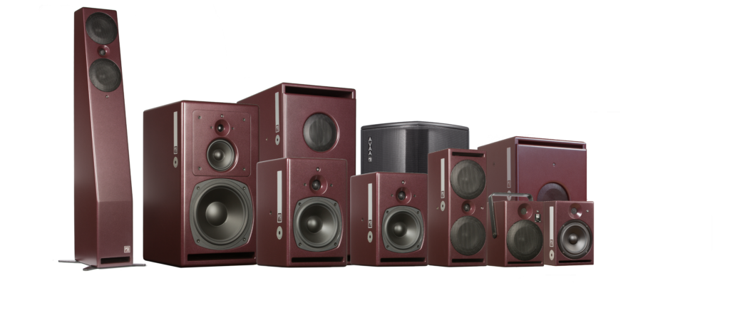 A line up of PSI audio products from 2017 and before.