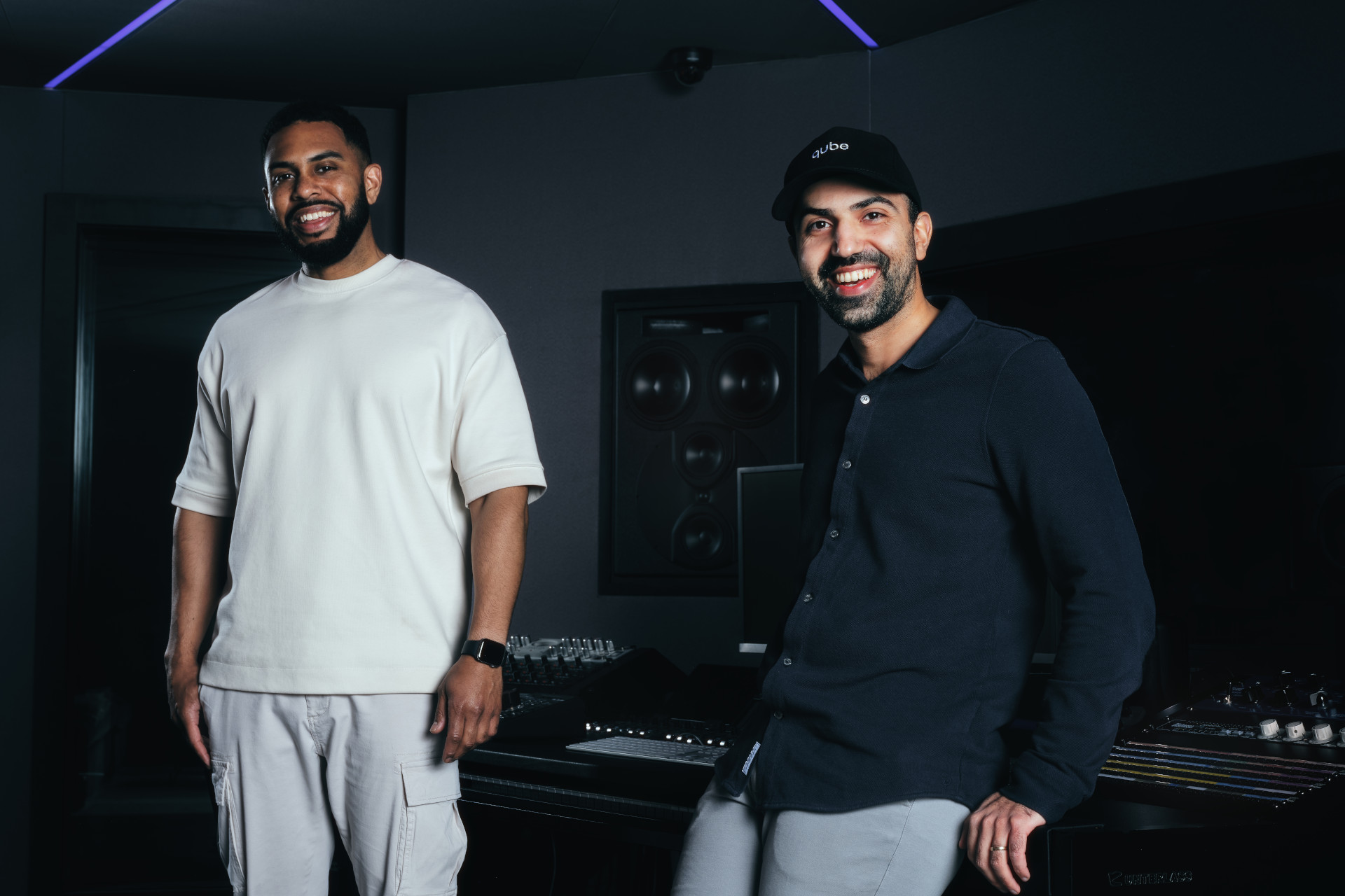 Amin Hamzianpour and Nicholas Sonuga at the QUBE