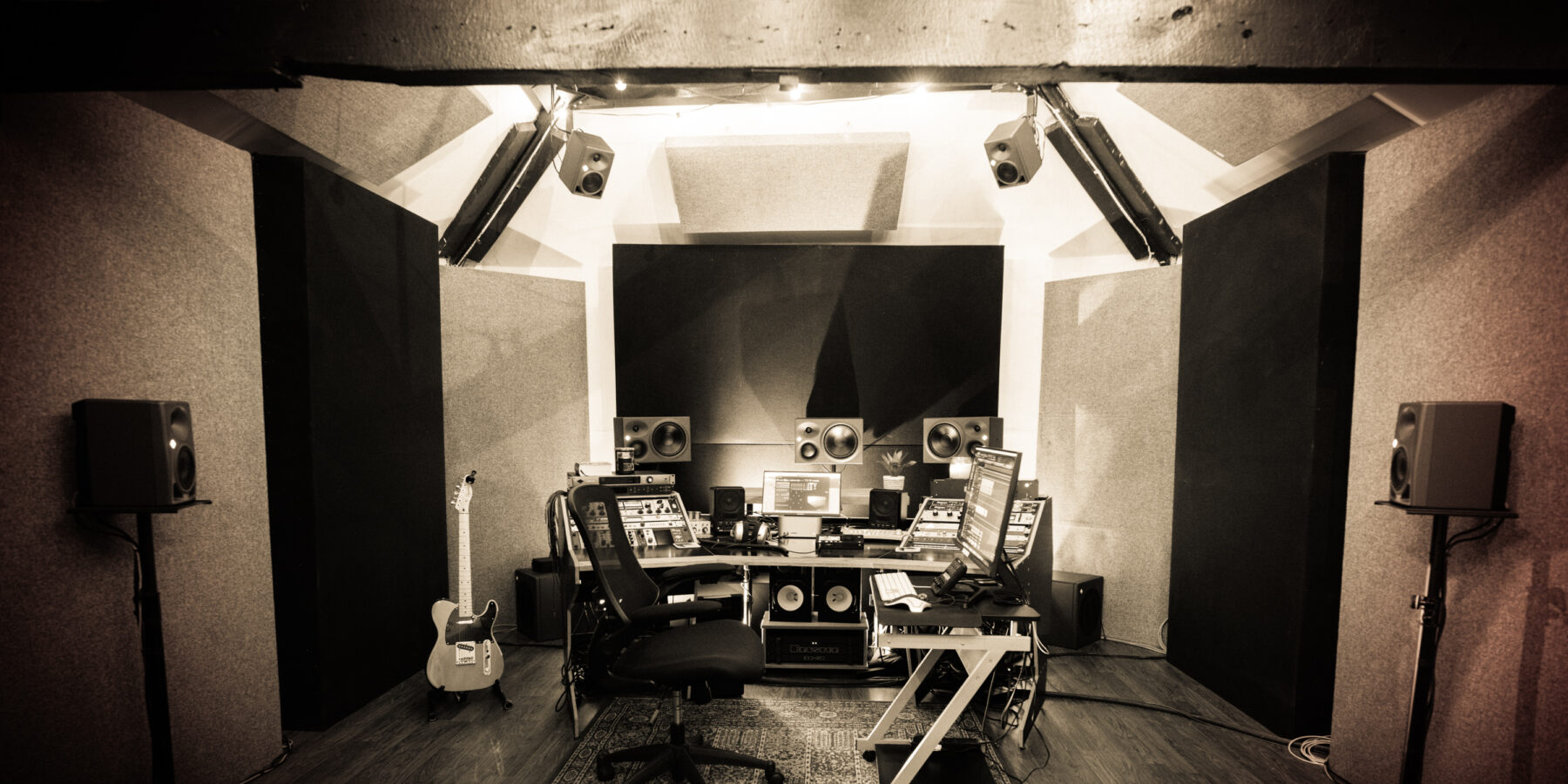 Wide shot of the Ranch setup.